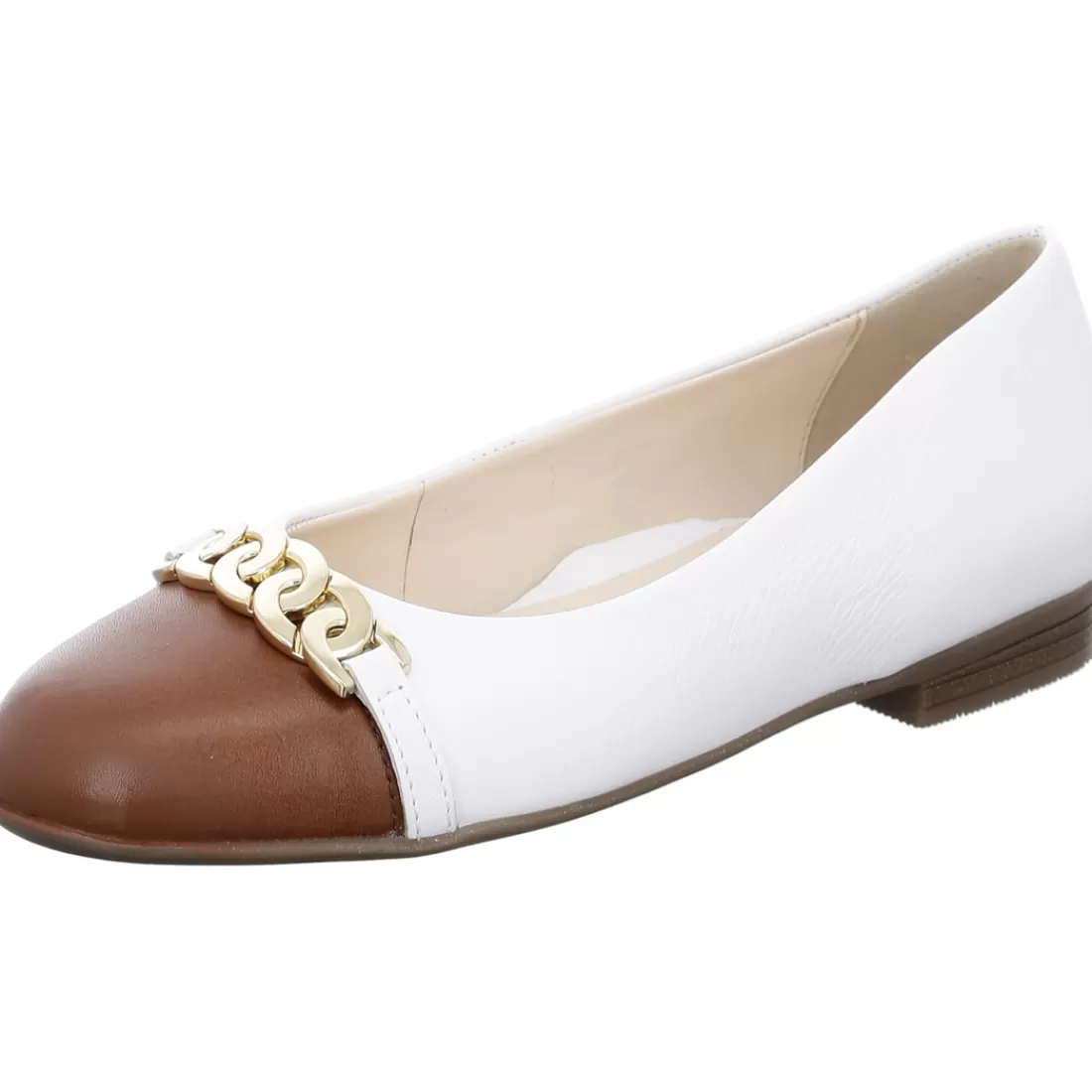 Elegante Herbstmodelle | HighSoft<ara Shoes Ballerina Sardinia cognac weiß