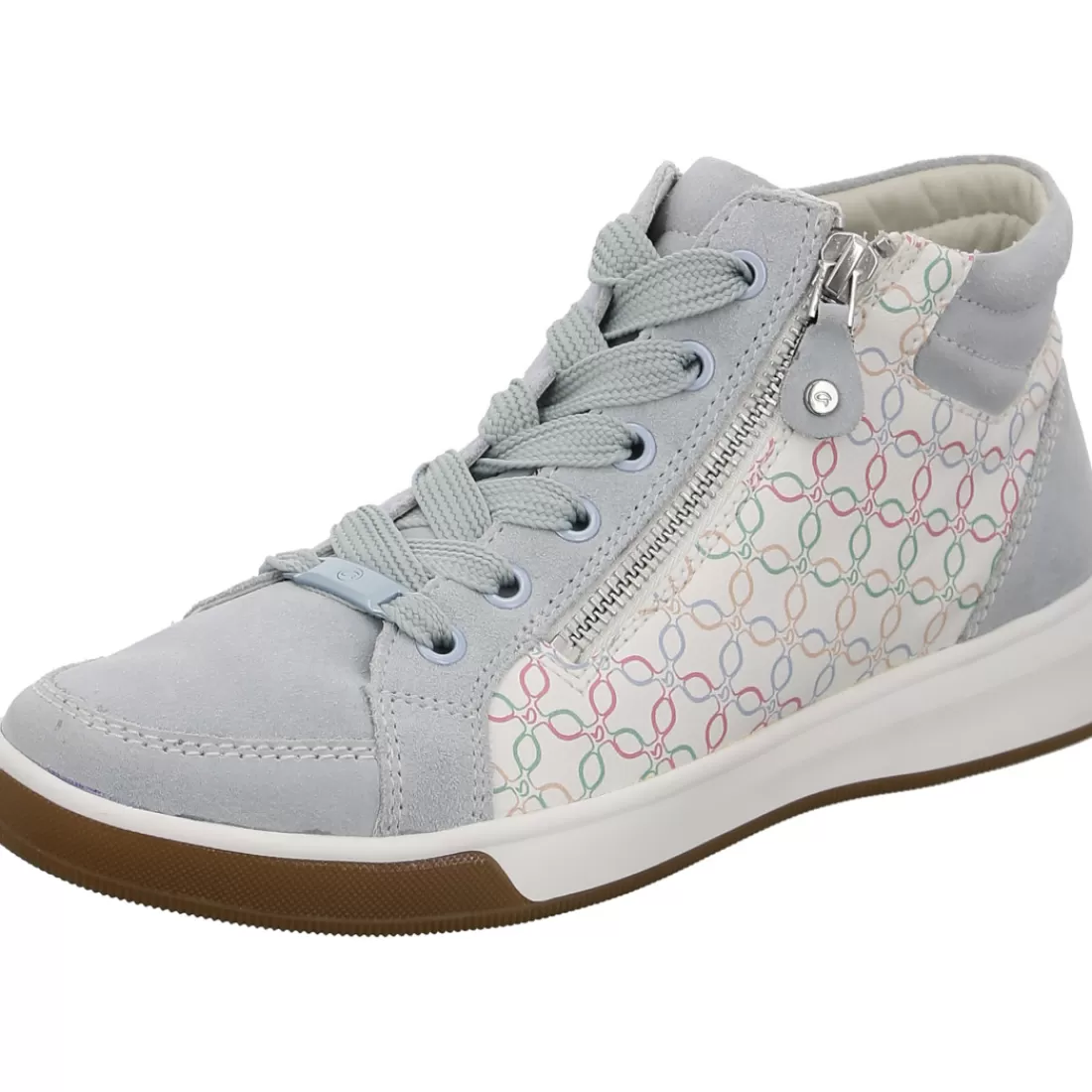 Pastelltöne | Logomania<ara Shoes Hightop Sneaker Rom aqua multi blau