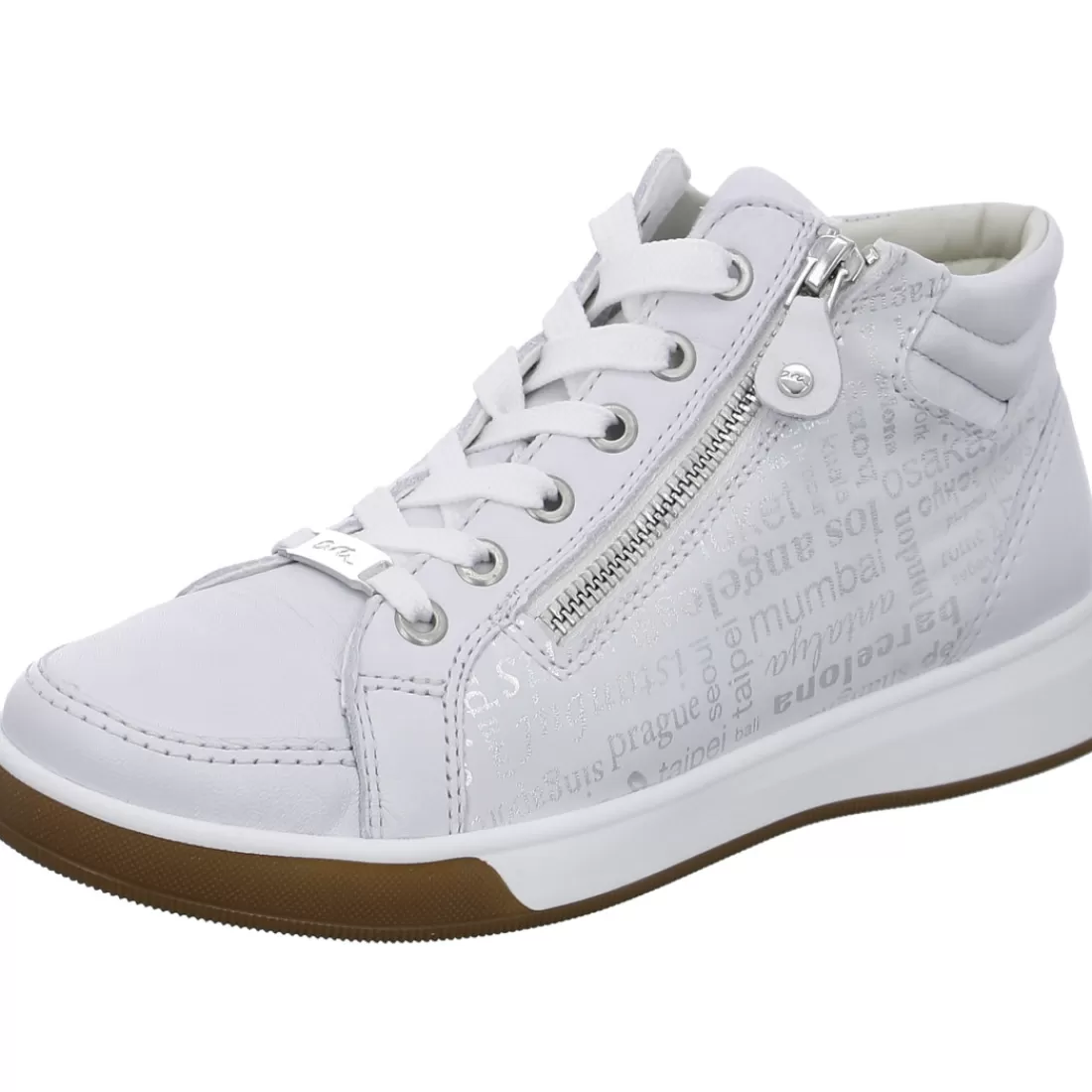 HighSoft | Schnürer<ara Shoes Hightop Sneaker Rom nebbia weiß