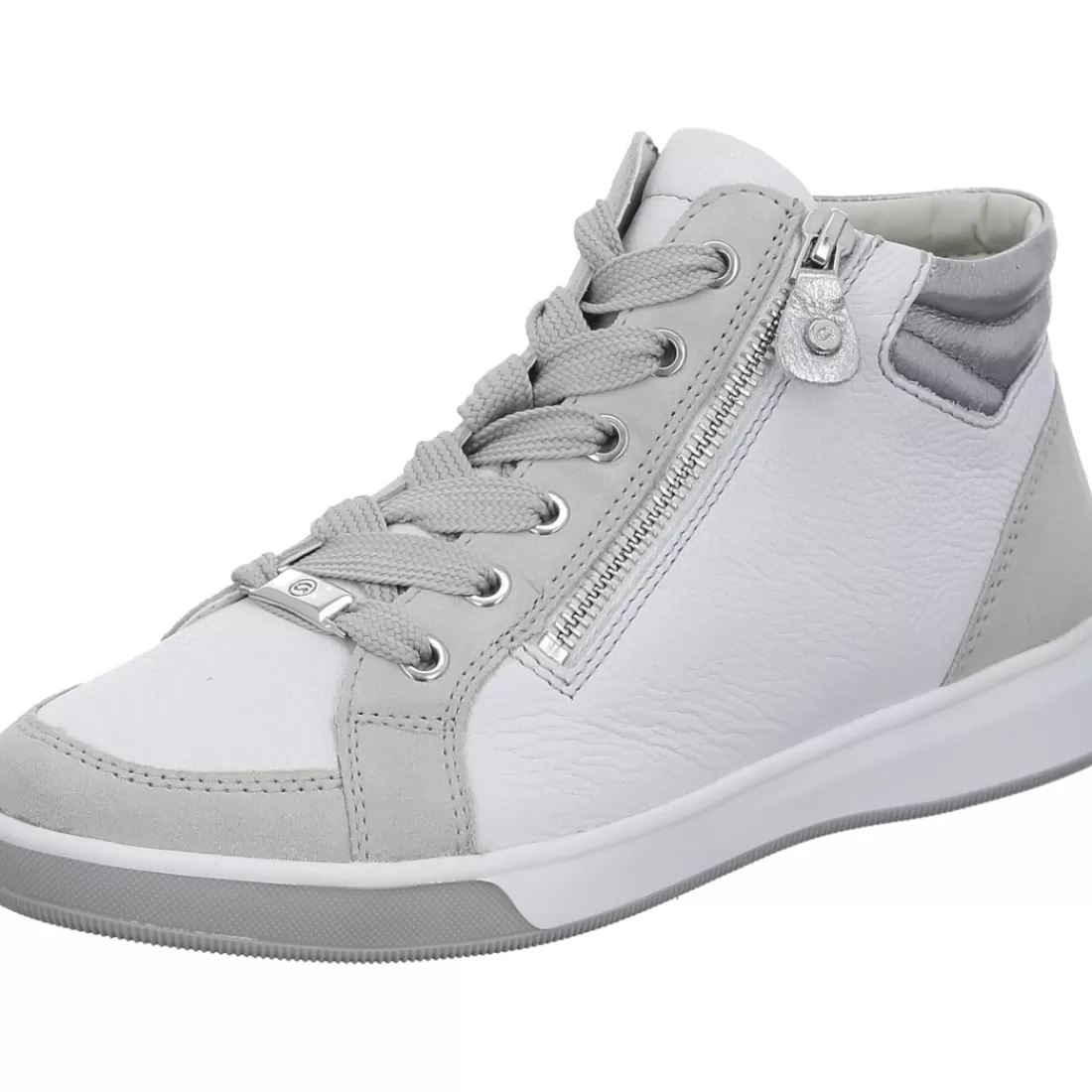 HighSoft | Schnürer<ara Shoes Hightop Sneaker Rom nebbia weiß