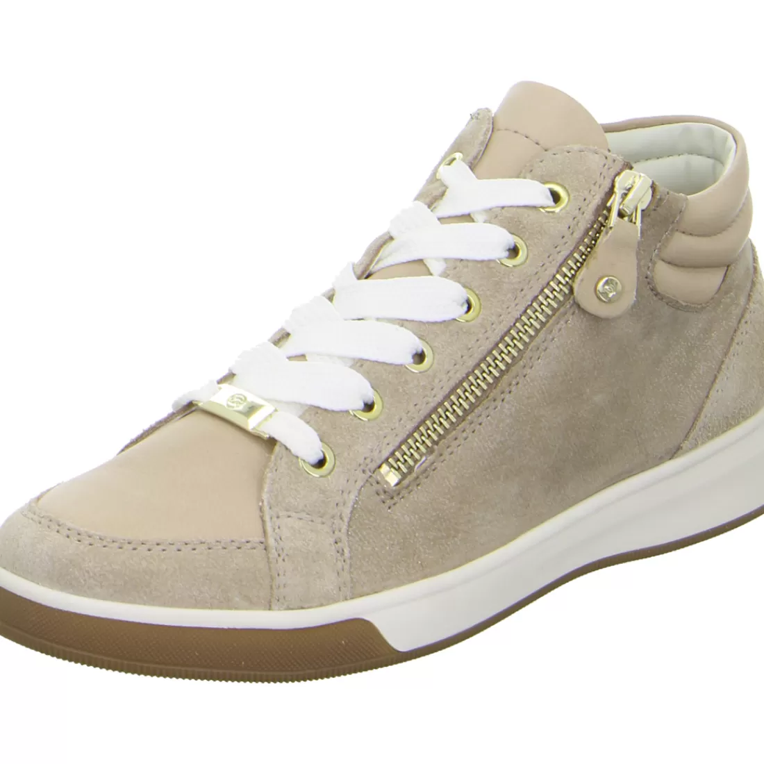 Trendfarben Sand + Dunkelblau | HighSoft<ara Shoes Hightop Sneaker Rom sand beige