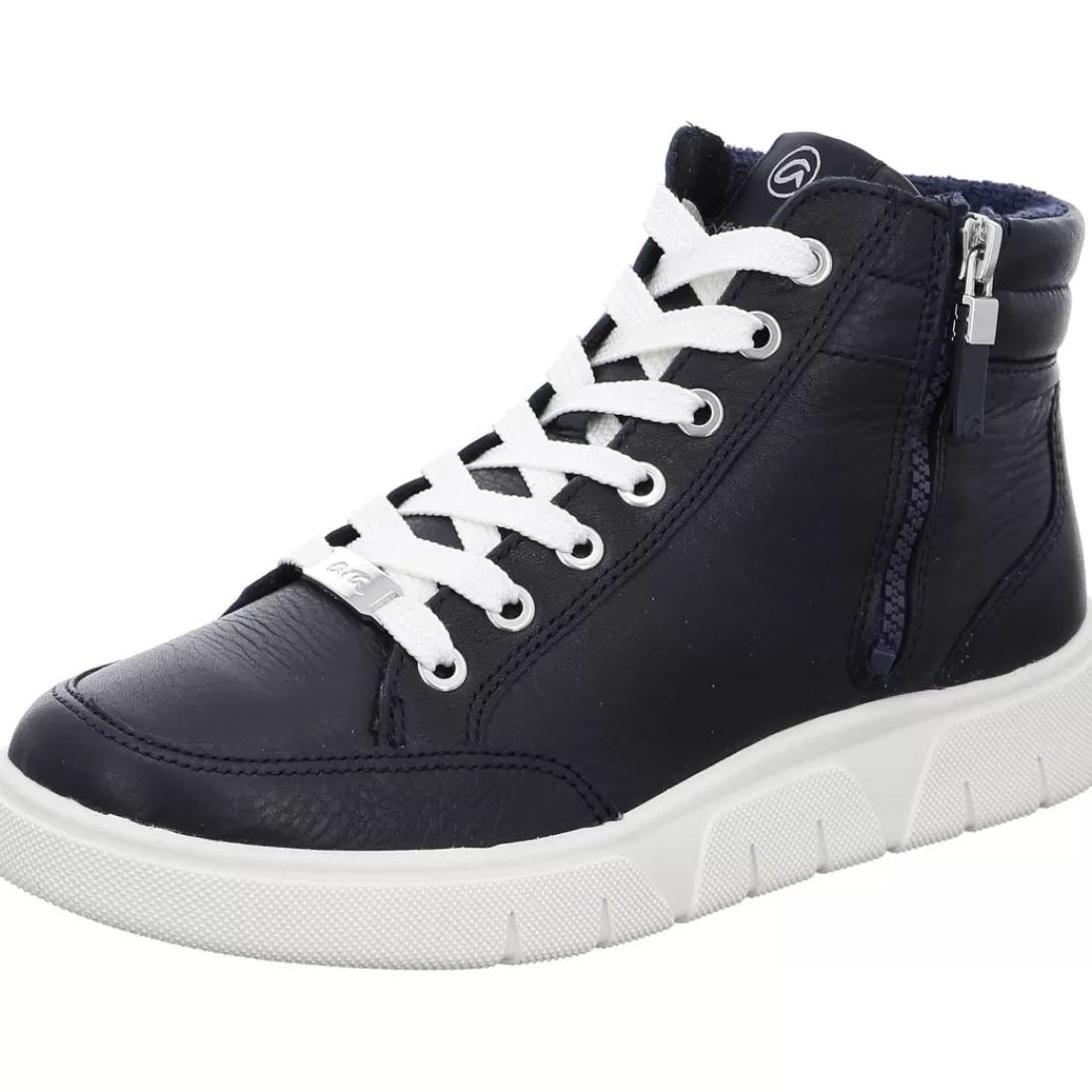 Trendfarben Sand + Dunkelblau | HighSoft<ara Shoes Hightop Sneaker Rom-Sport blau