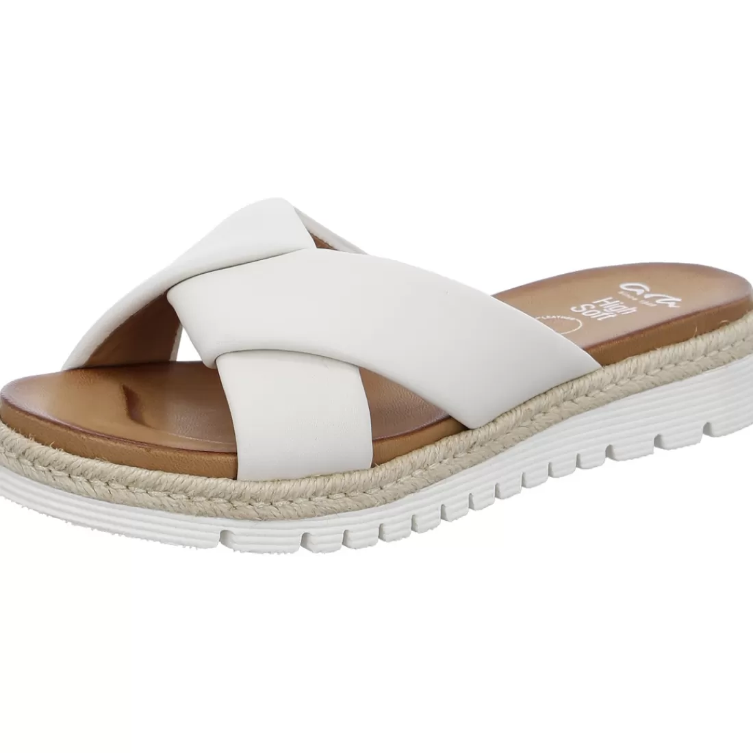 Cognac and Cream | HighSoft<ara Shoes Pantolette Jamaika cream offwhite