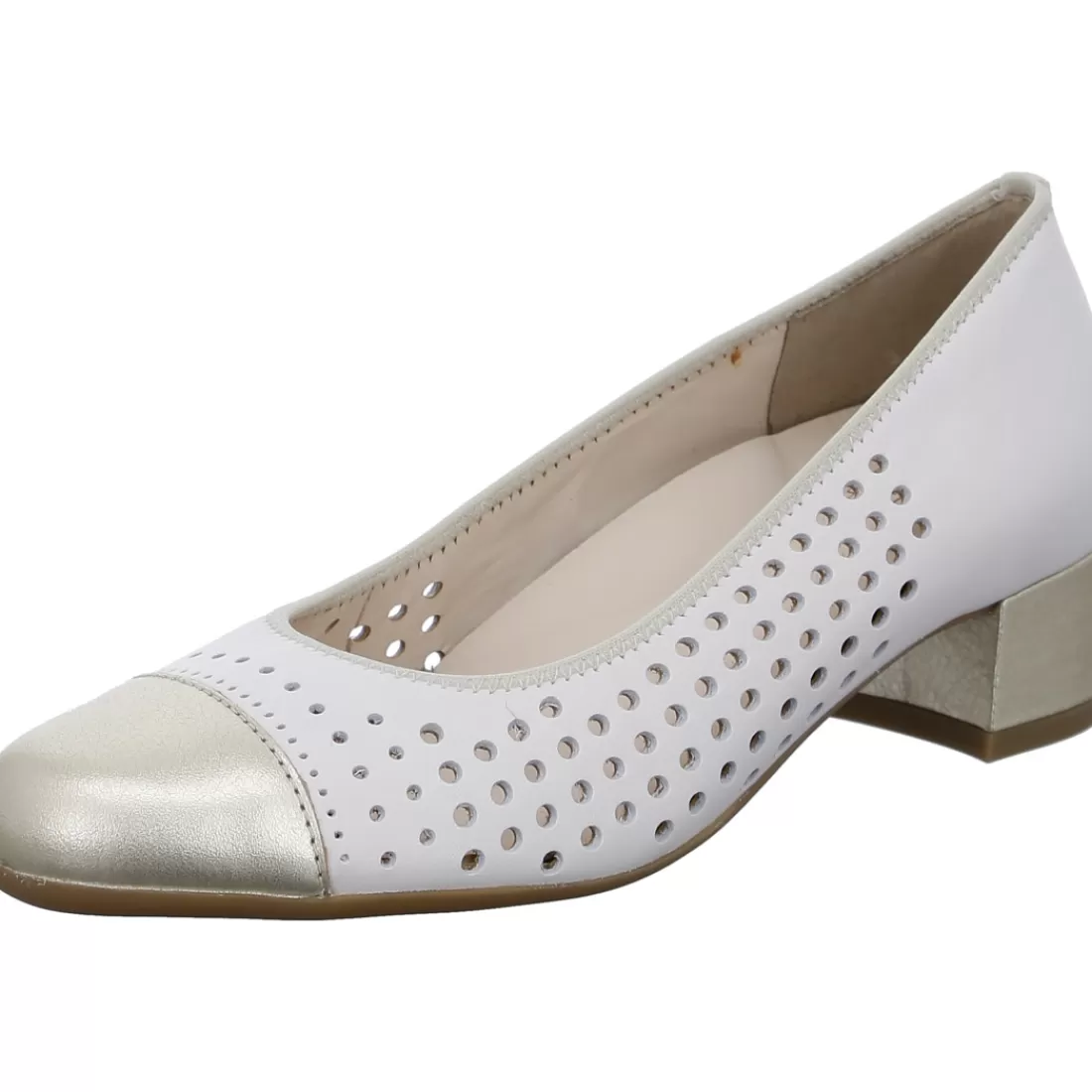 Cognac and Cream | Mehrweite<ara Shoes Pumps Nizza platin cream offwhite