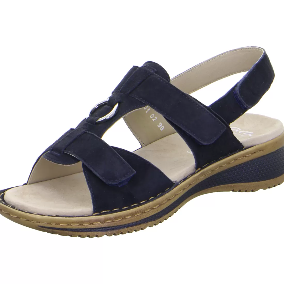 Trendfarben Sand + Dunkelblau | HighSoft<ara Shoes Sandale Hawaii blau