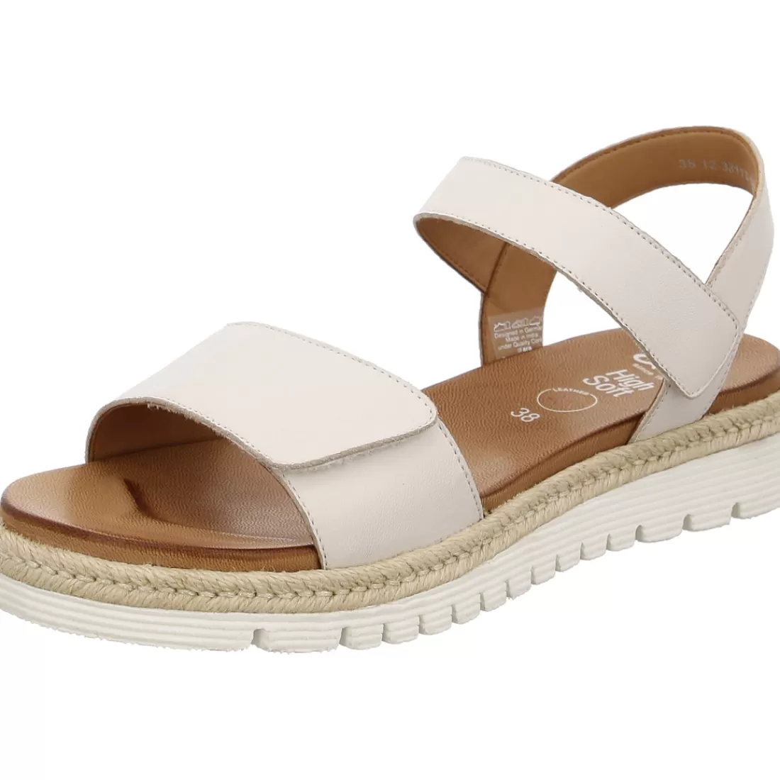 Cognac and Cream | HighSoft<ara Shoes Sandale Jamaika cream offwhite