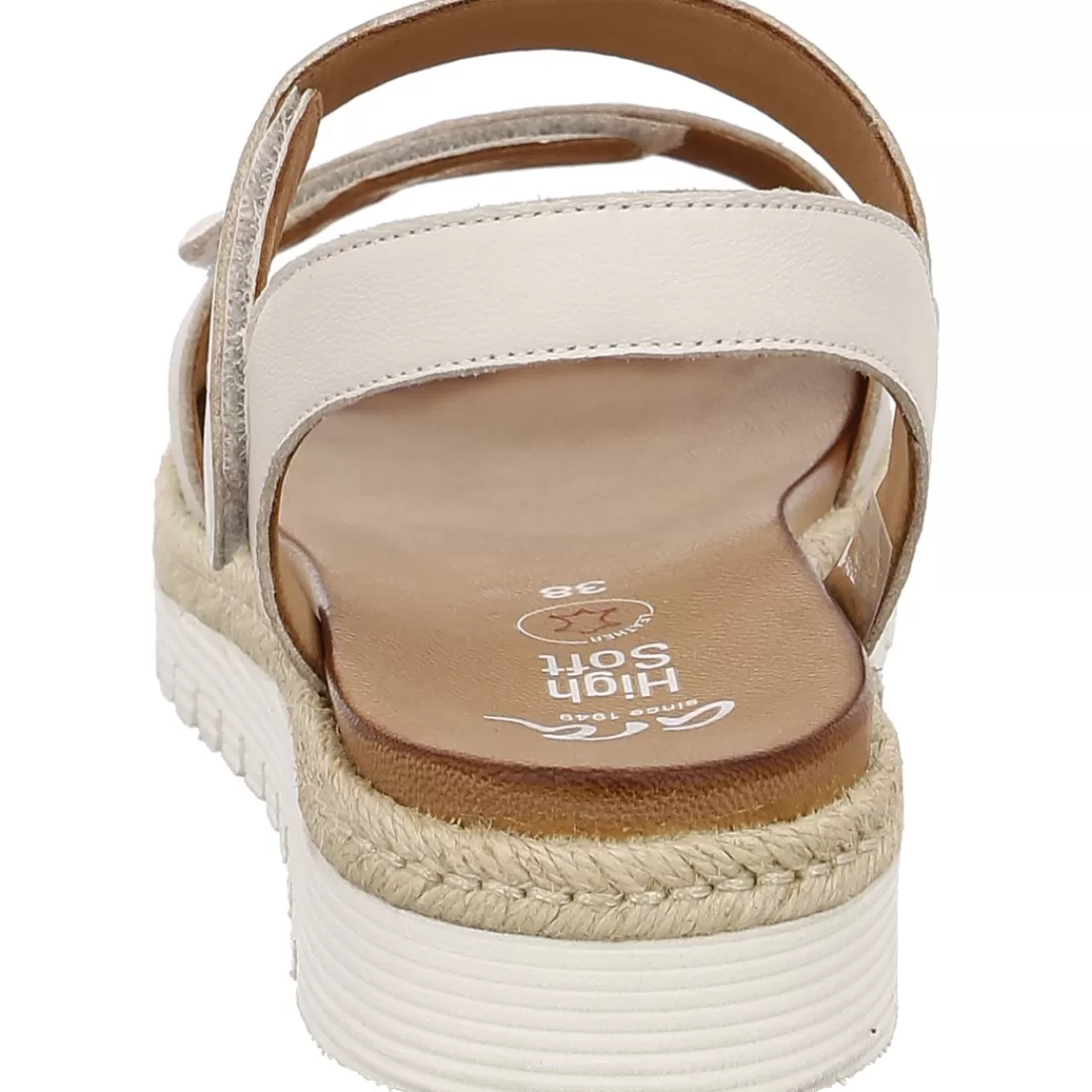 Cognac and Cream | HighSoft<ara Shoes Sandale Jamaika cream offwhite