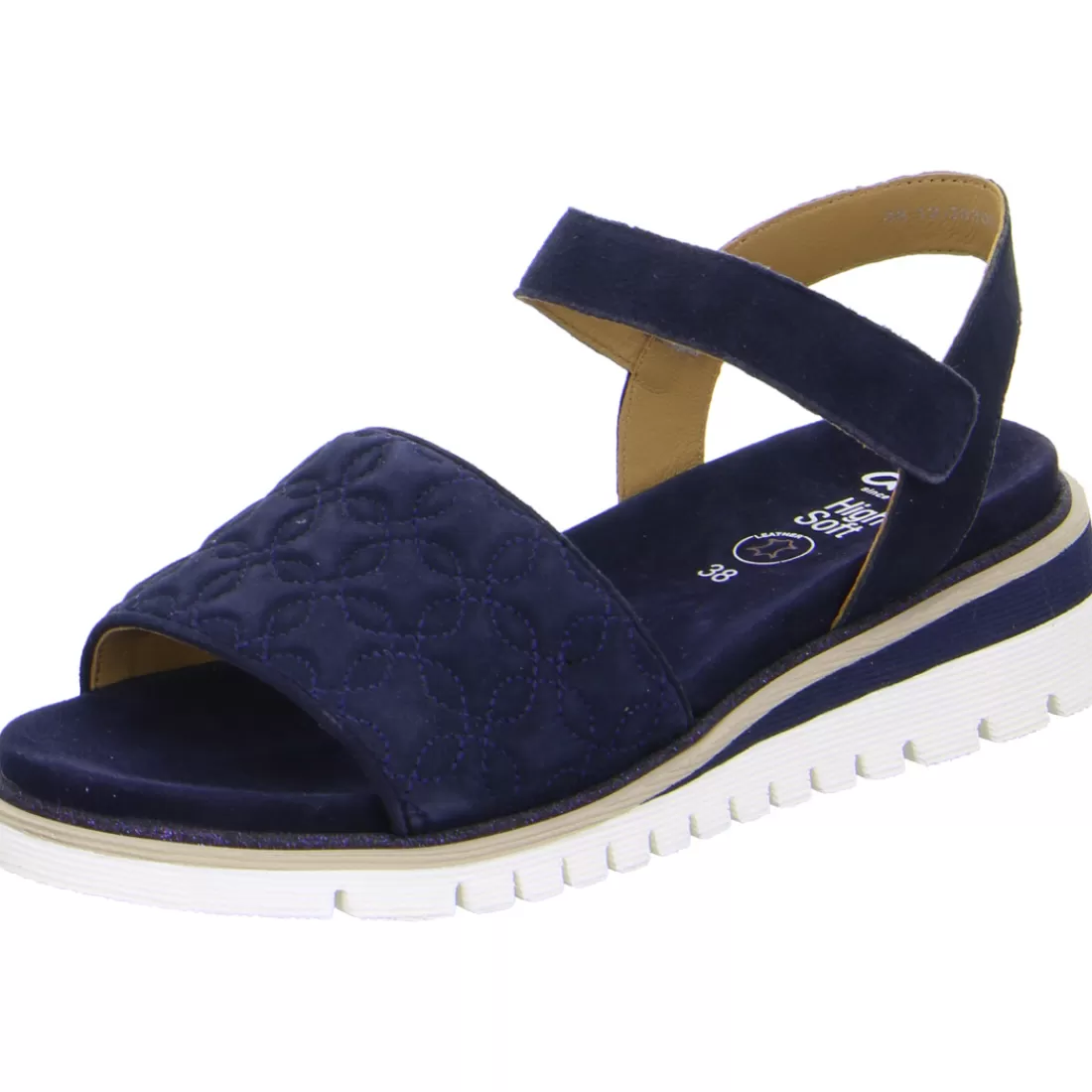 Trendfarben Sand + Dunkelblau | Logomania<ara Shoes Sandale Kent-Sport blau