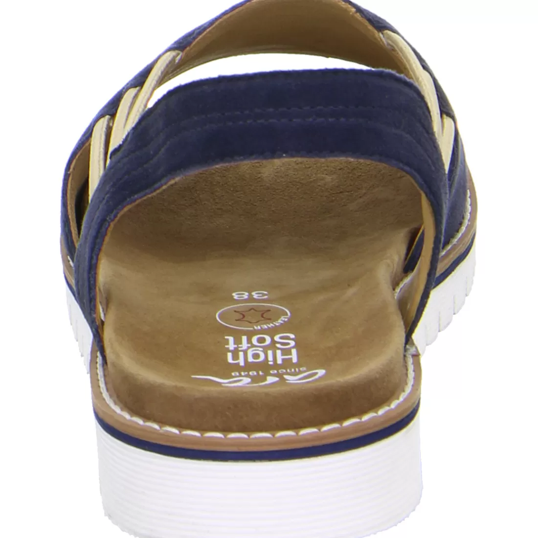 Trendfarben Sand + Dunkelblau | HighSoft<ara Shoes Sandale Kent-Sport blau