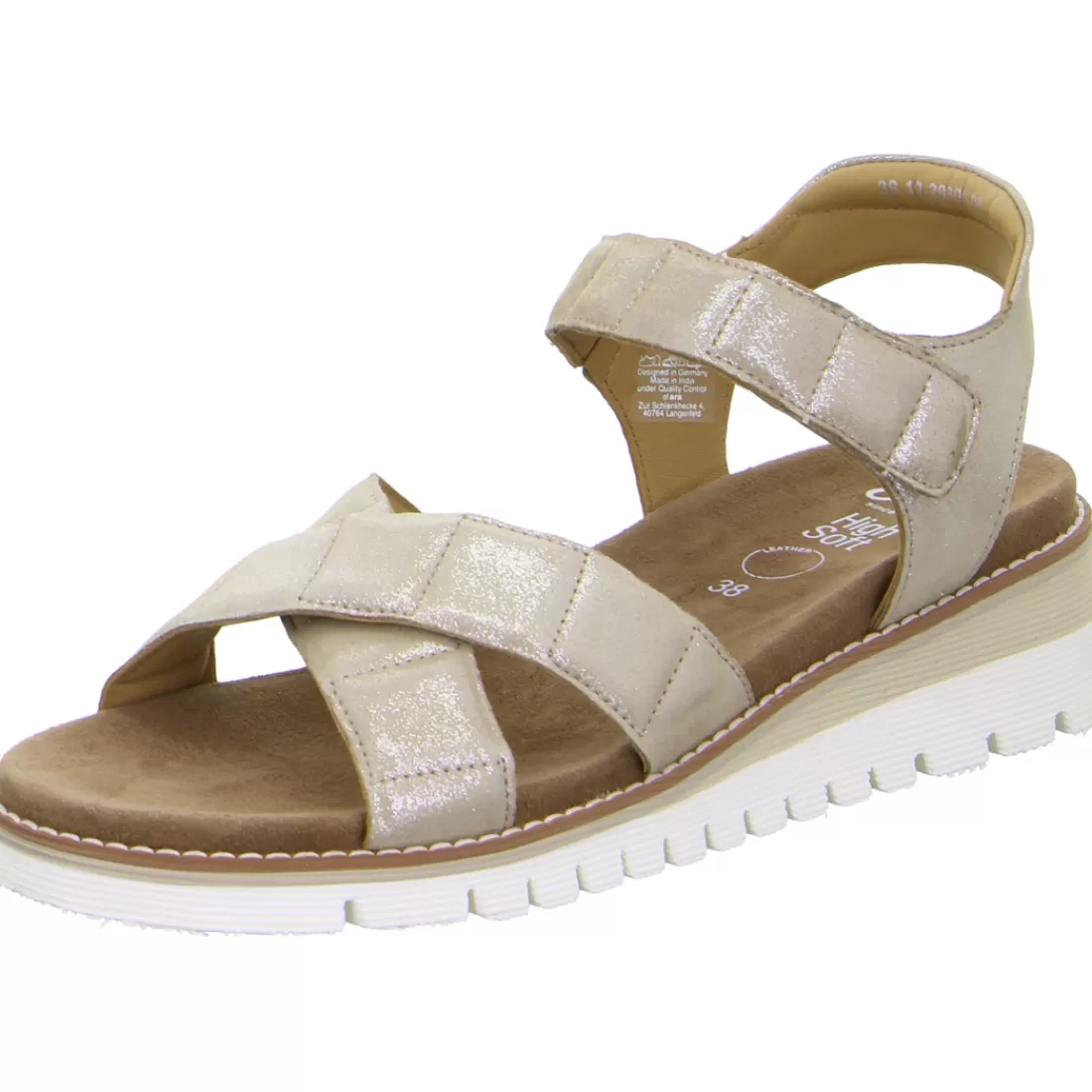 Trendfarben Sand + Dunkelblau | HighSoft<ara Shoes Sandale Kent-Sport sand beige