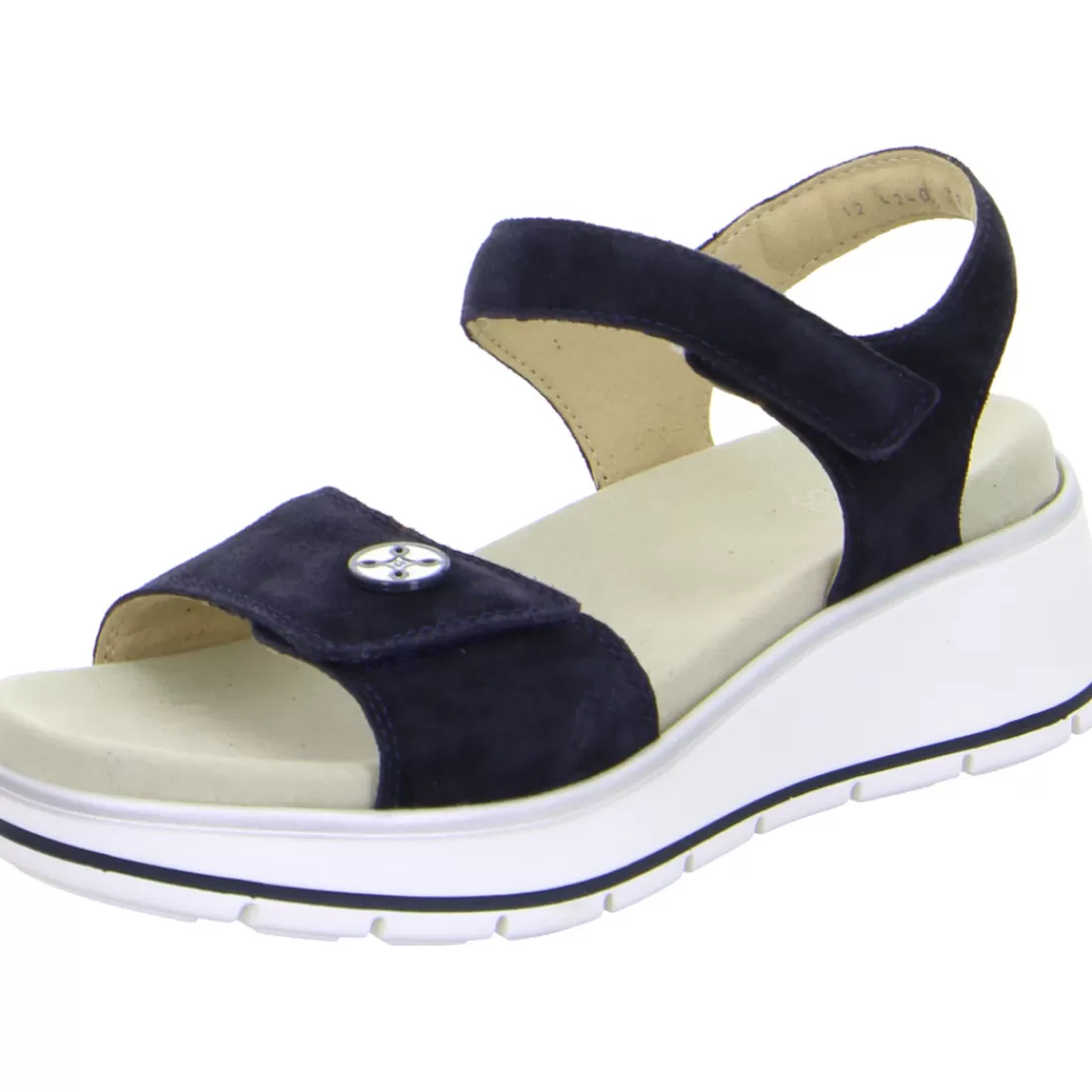 Trendfarben Sand + Dunkelblau | Mehrweite<ara Shoes Sandale Sapporo blau