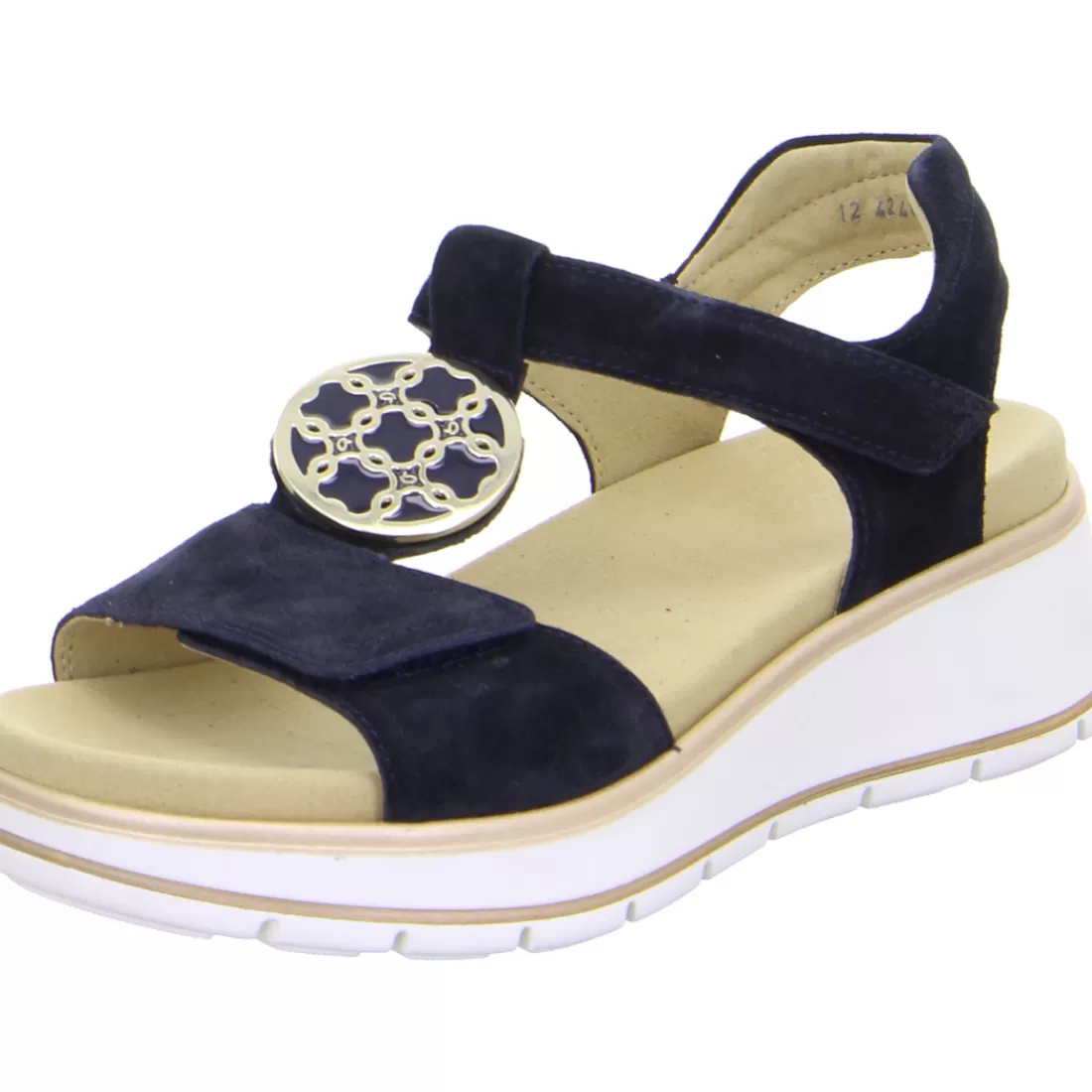 Trendfarben Sand + Dunkelblau | Mehrweite<ara Shoes Sandale Sapporo blau