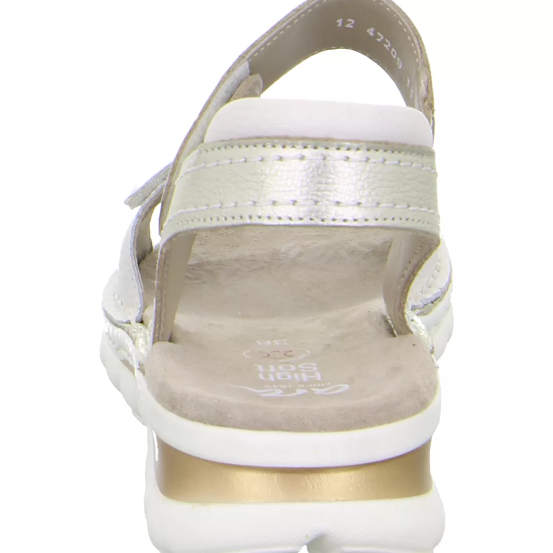 Cognac and Cream | HighSoft<ara Shoes Sandale Tampa cream platin beige