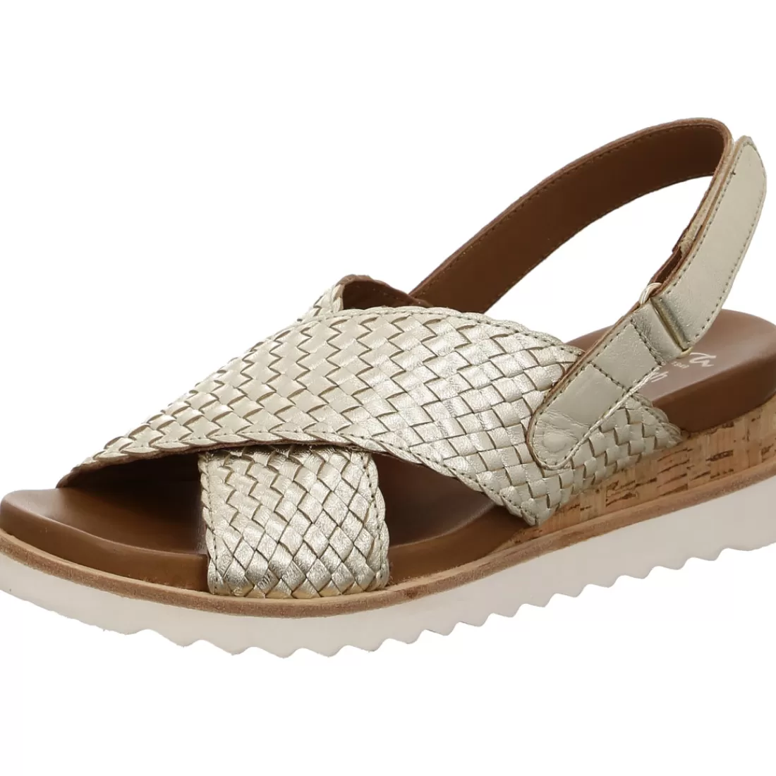 Kork-Modelle | HighSoft<ara Shoes Sandale Valencia platin beige