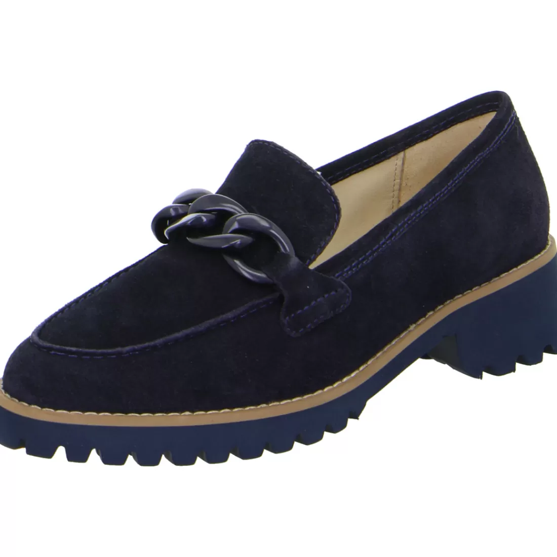 Trendfarben Sand + Dunkelblau | HighSoft<ara Shoes Slipper Kent blau