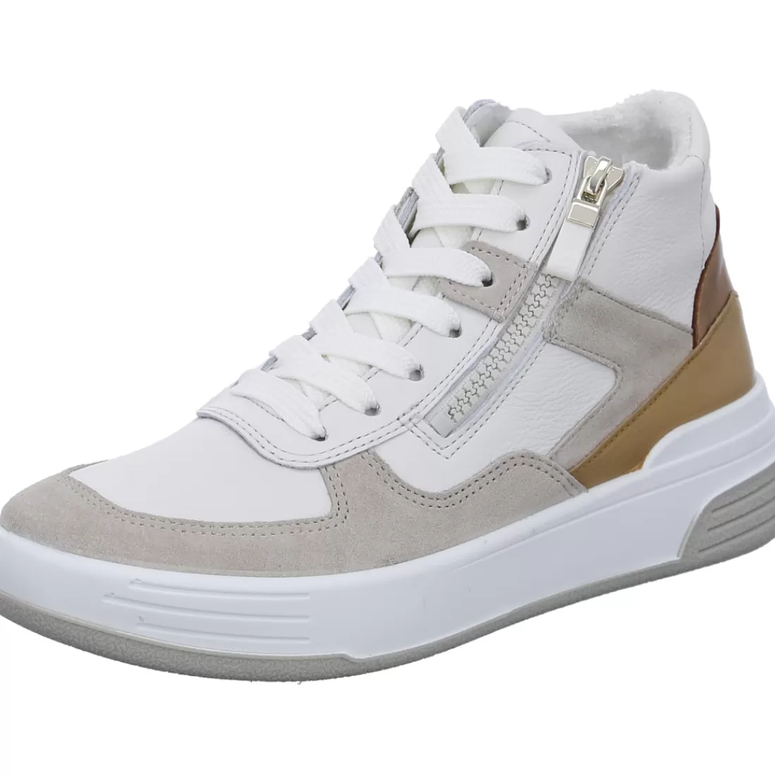 Mehrweite | HighSoft<ara Shoes Sneaker Master cream braun offwhite