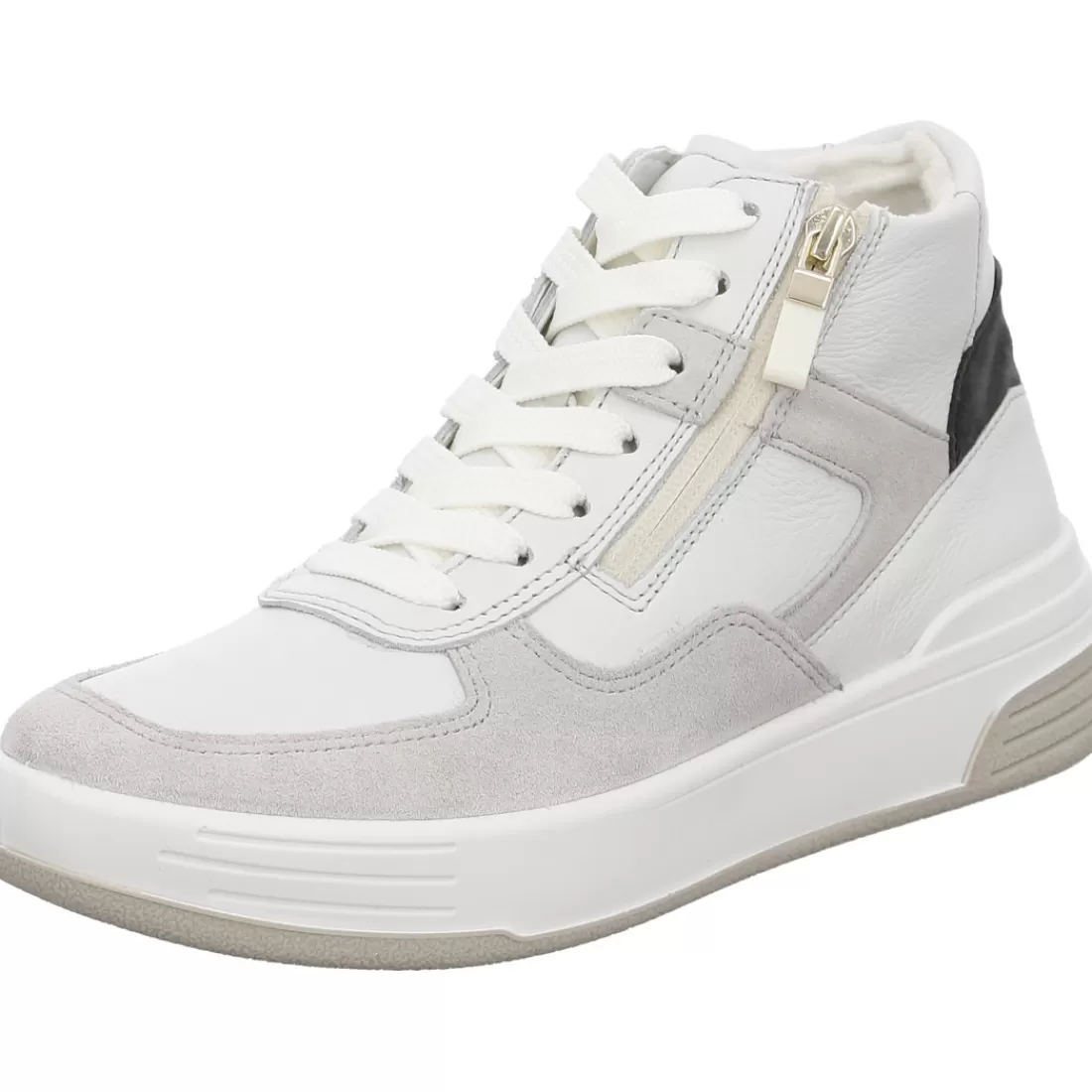 Mehrweite | HighSoft<ara Shoes Sneaker Master nebbia graphit offwhite