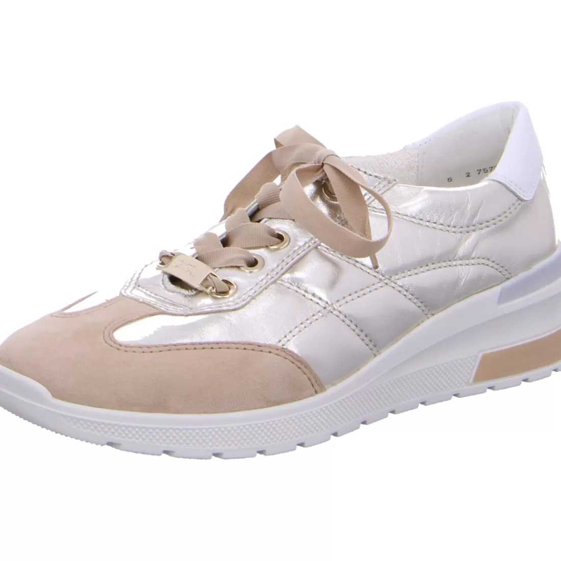 Schnürer | Sneaker<ara Shoes Sneaker Nepal camel weißgold braun