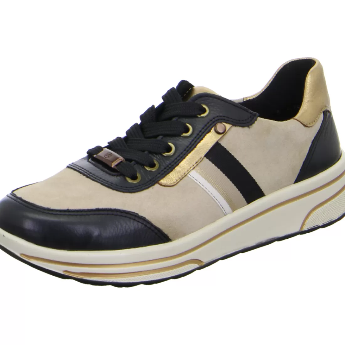 Mehrweite | HighSoft<ara Shoes Sneaker Sapporo schwarz beige