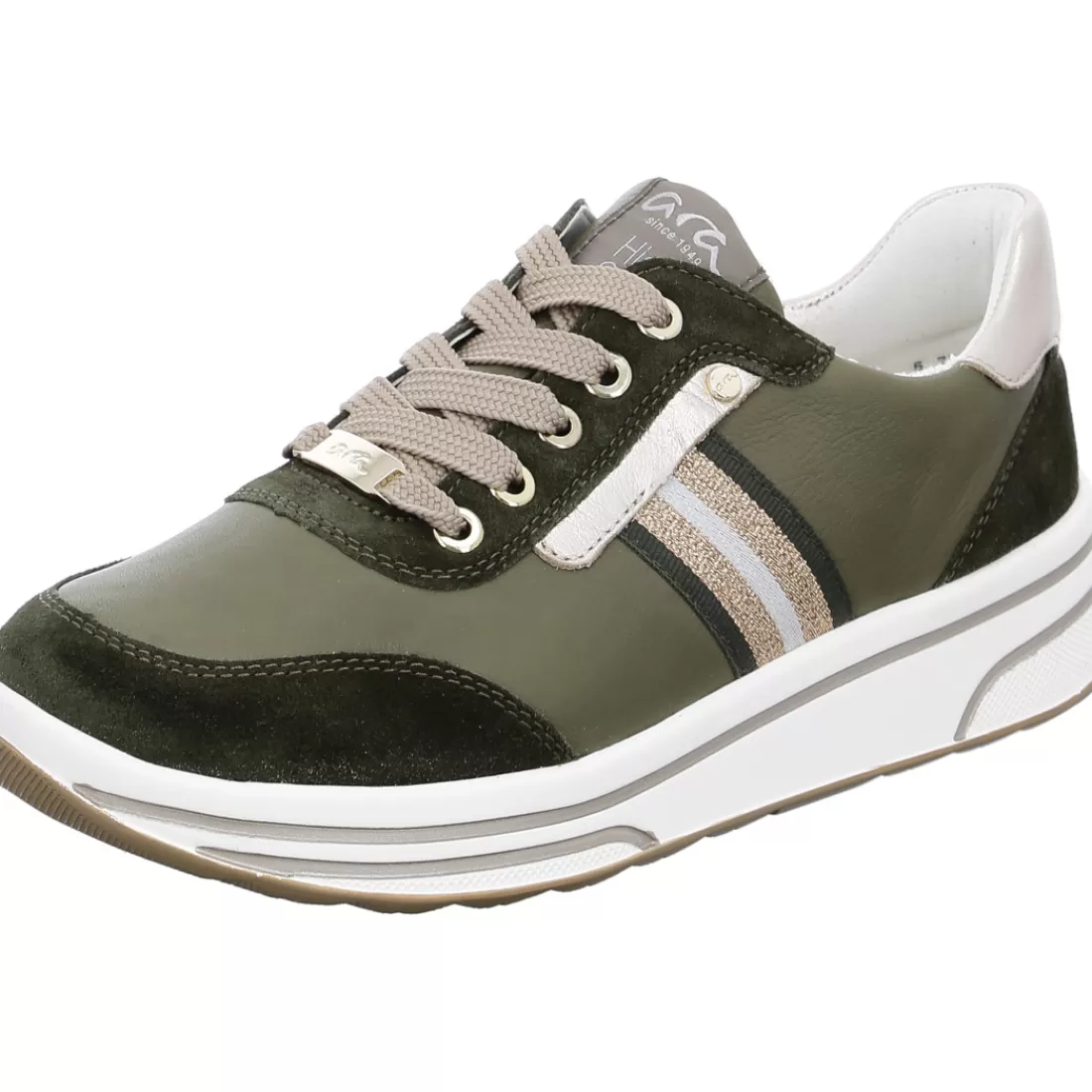 Mehrweite | Schnürer<ara Shoes Sneaker Sapporo forest grün