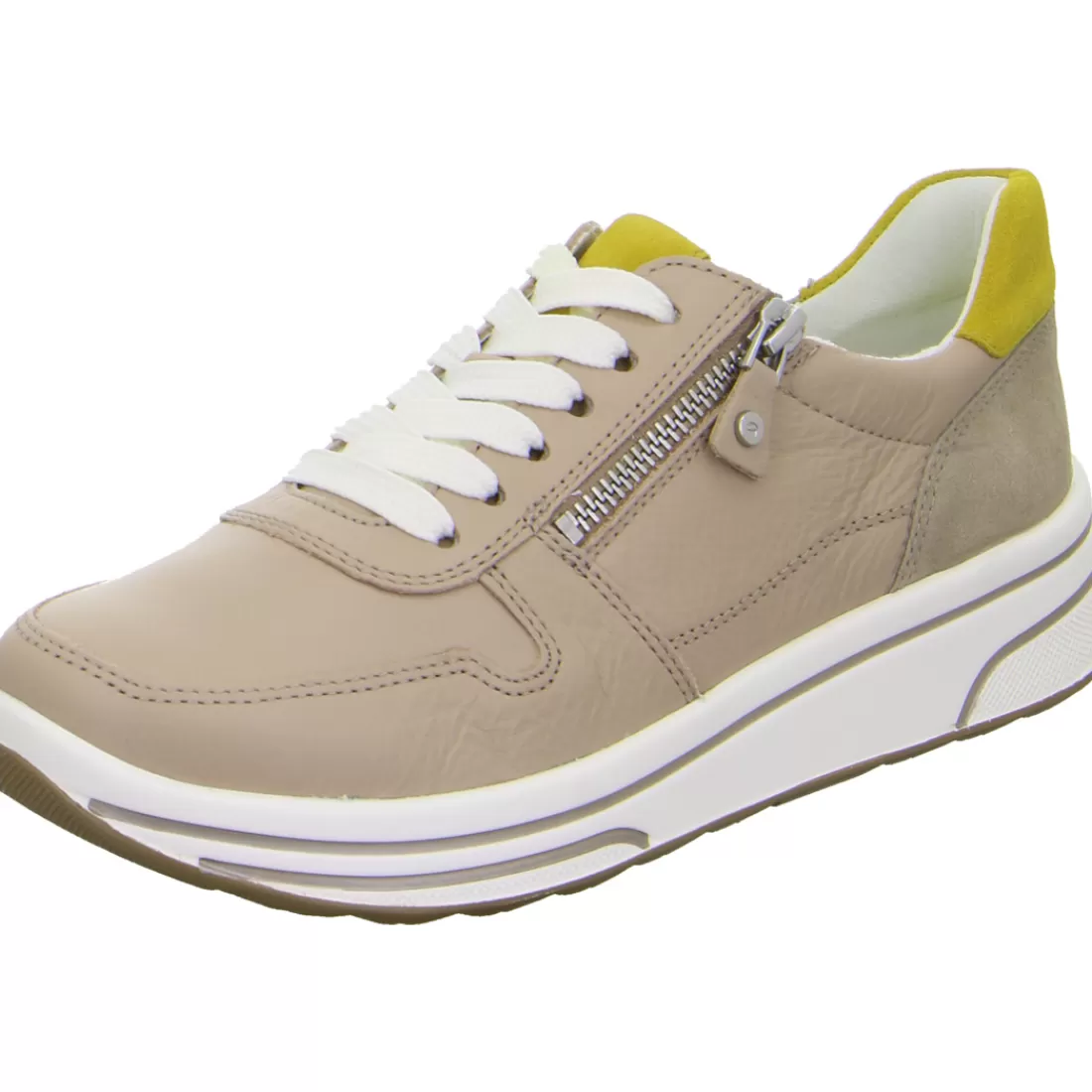 Trendfarben Sand + Dunkelblau | Mehrweite<ara Shoes Sneaker Sapporo sand beige