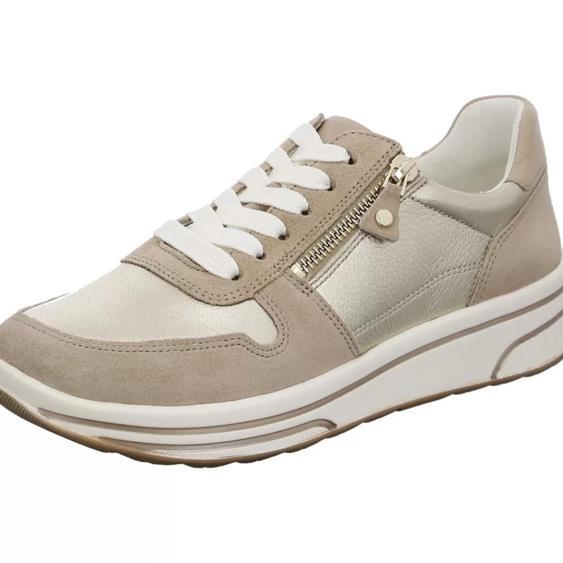 Mehrweite | HighSoft<ara Shoes Sneaker Sapporo sand platin beige